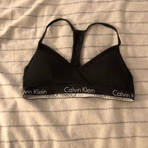Black Calvin Klein bra